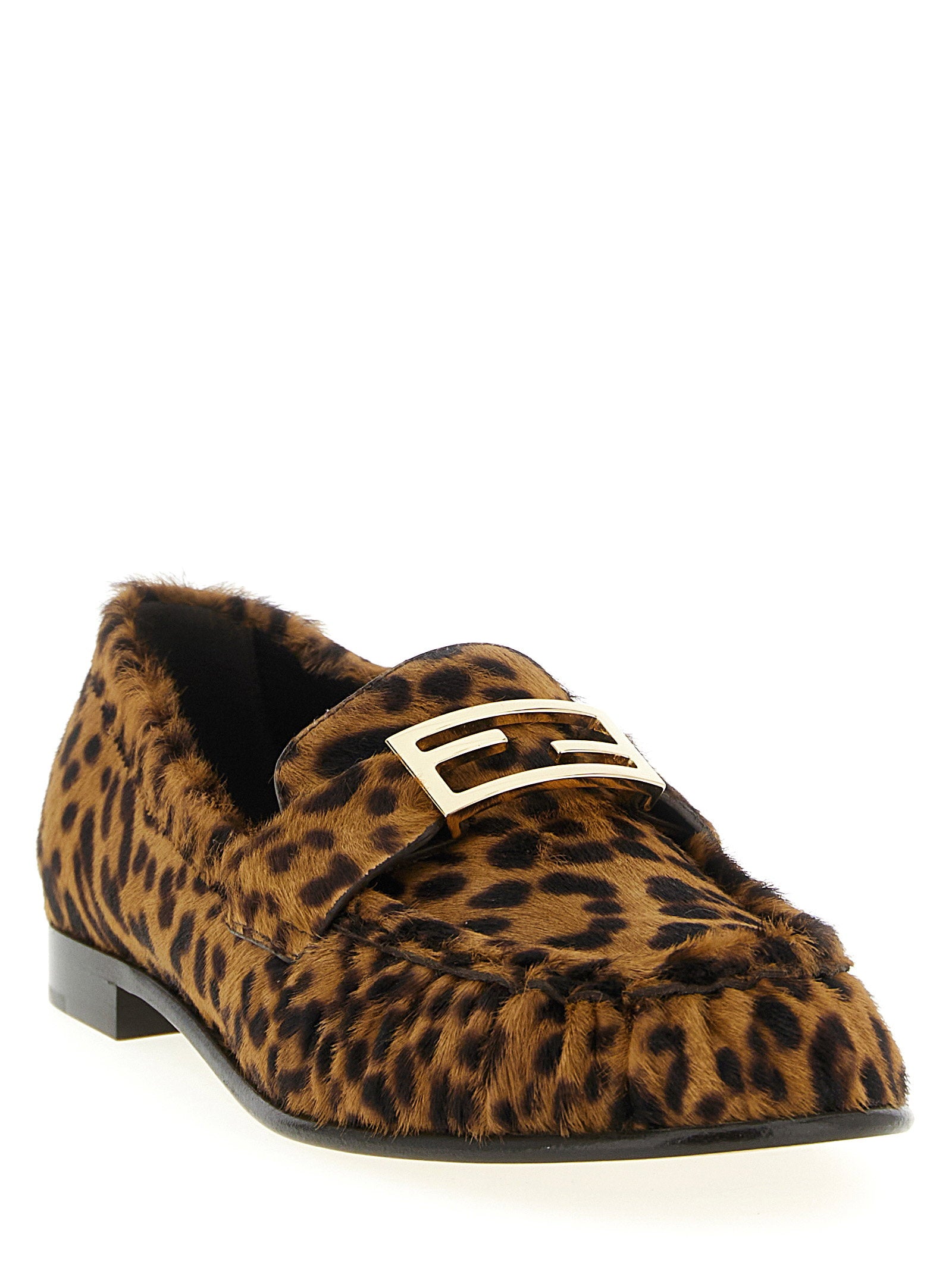Fendi Women's Baguette Pony Hair Loafers