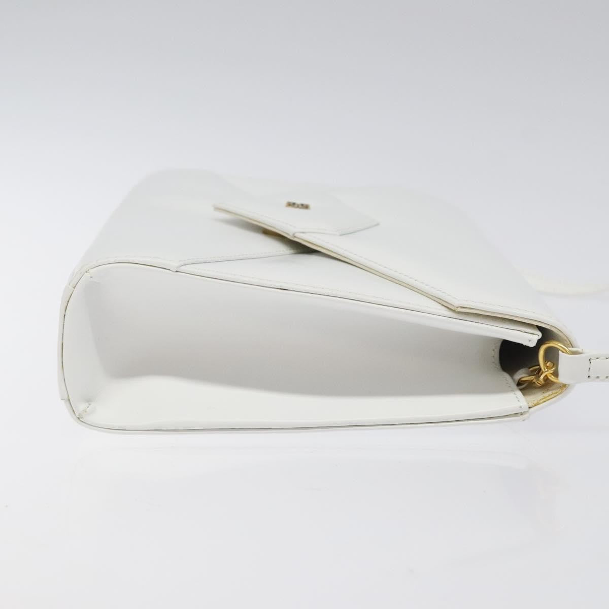 Givenchy Vintage 4G Leather White Leather Shoulder Bag Bag (Pre-Owned)