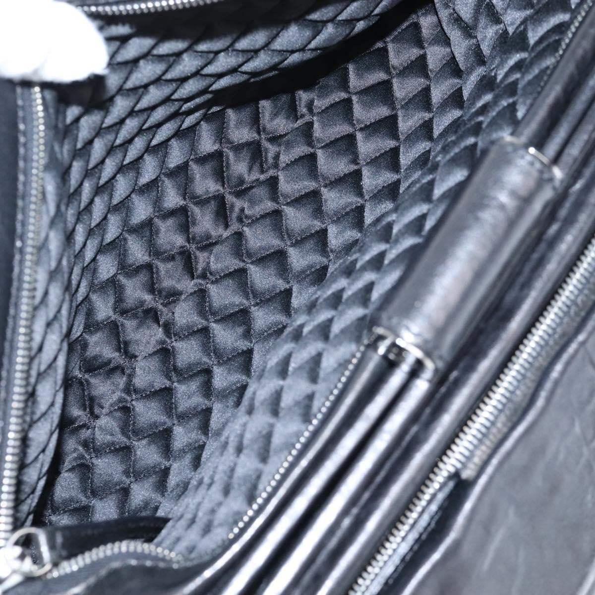 Chanel Perfect Day Leather Black Leather Tote Bag Bag (Pre-Owned)