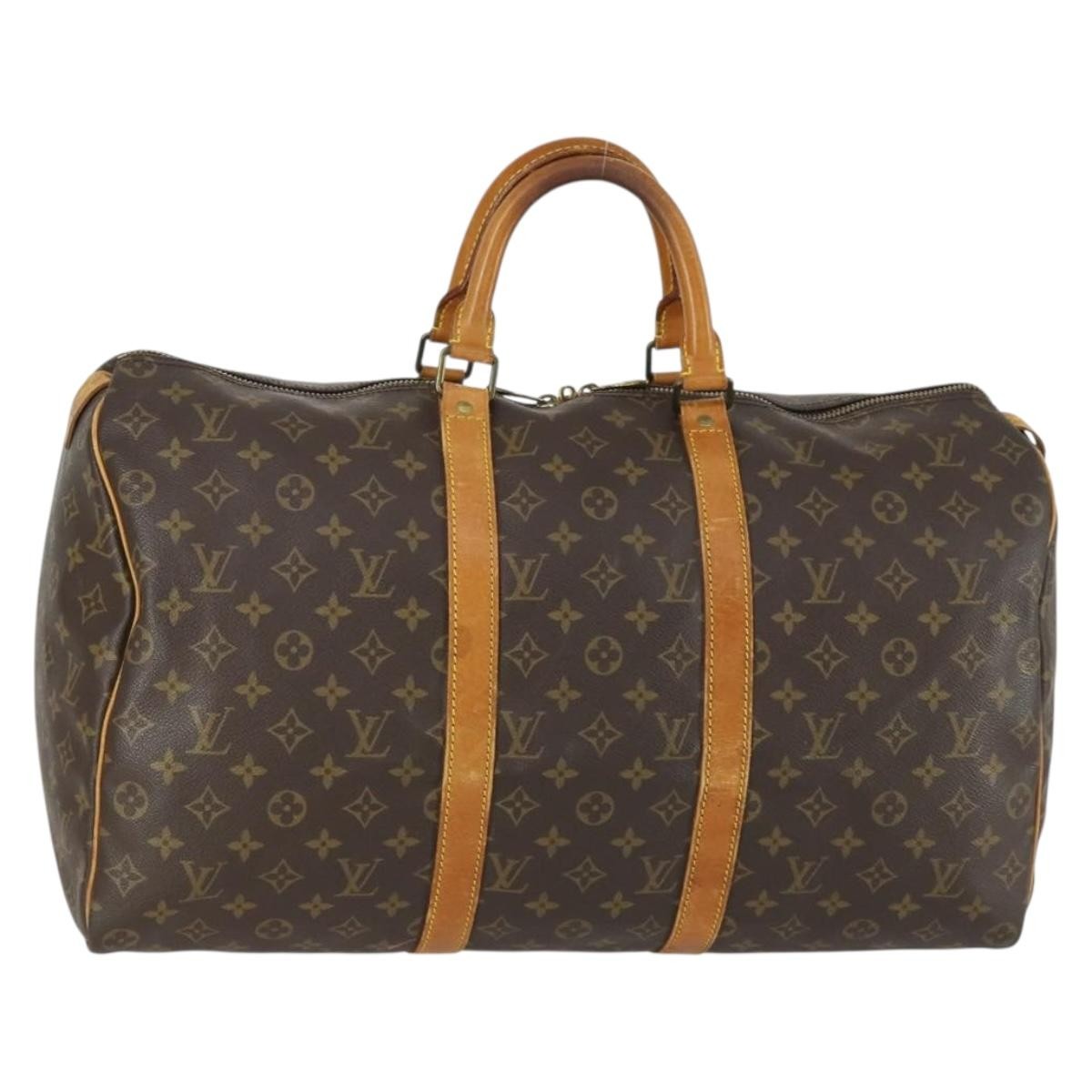 Louis Vuitton Keepall Monogram Canvas Brown Canvas Travel Bag Bag (Pre-Owned)