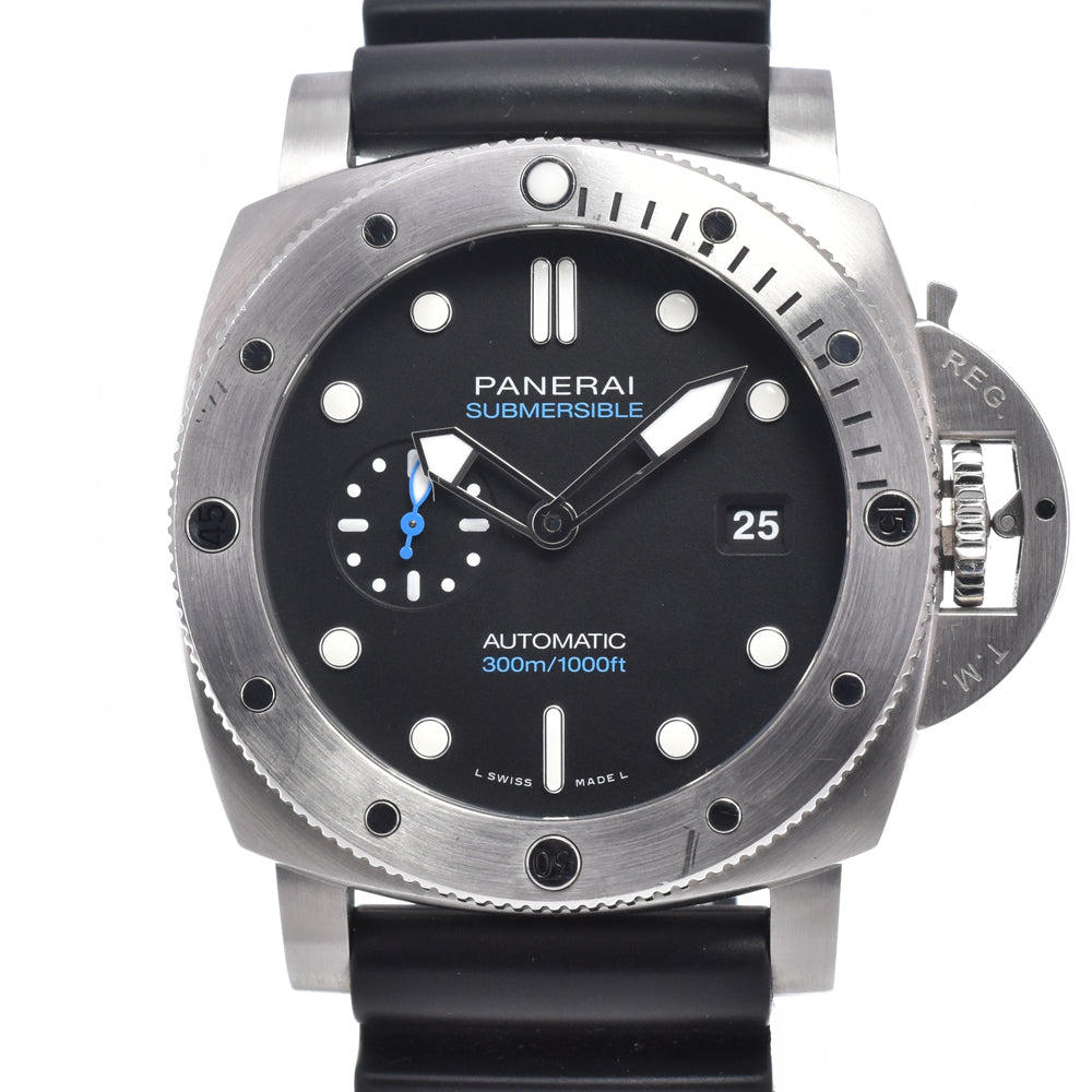 Panerai Luminor Submersible 300M Automatic Carbotech And Rubber Watch (Pre-Owned)