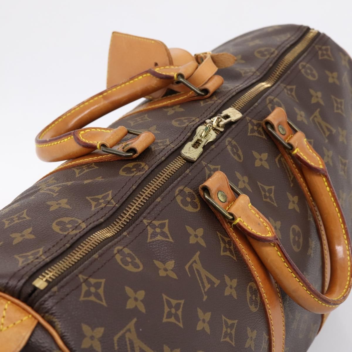 Louis Vuitton Keepall Bag Monogram Canvas Brown Canvas Travel Bag Bag (Pre-Owned)