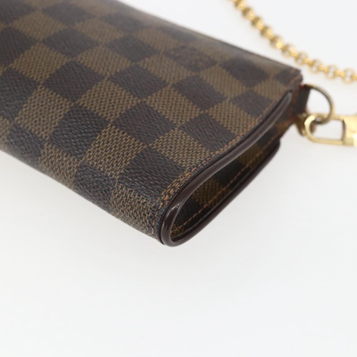 Louis Vuitton Sophie Damier Ebene Brown Canvas Clutche & Pouche Bag (Pre-Owned)