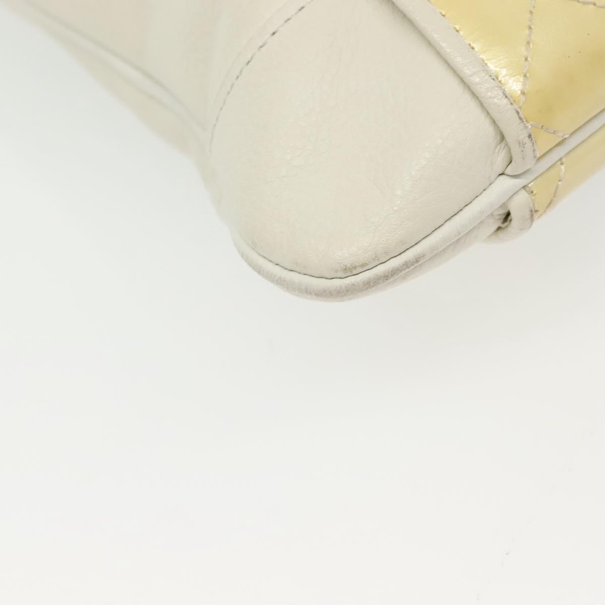 Burberry Vintage Tote Leather White Leather Tote Bag Bag (Pre-Owned)