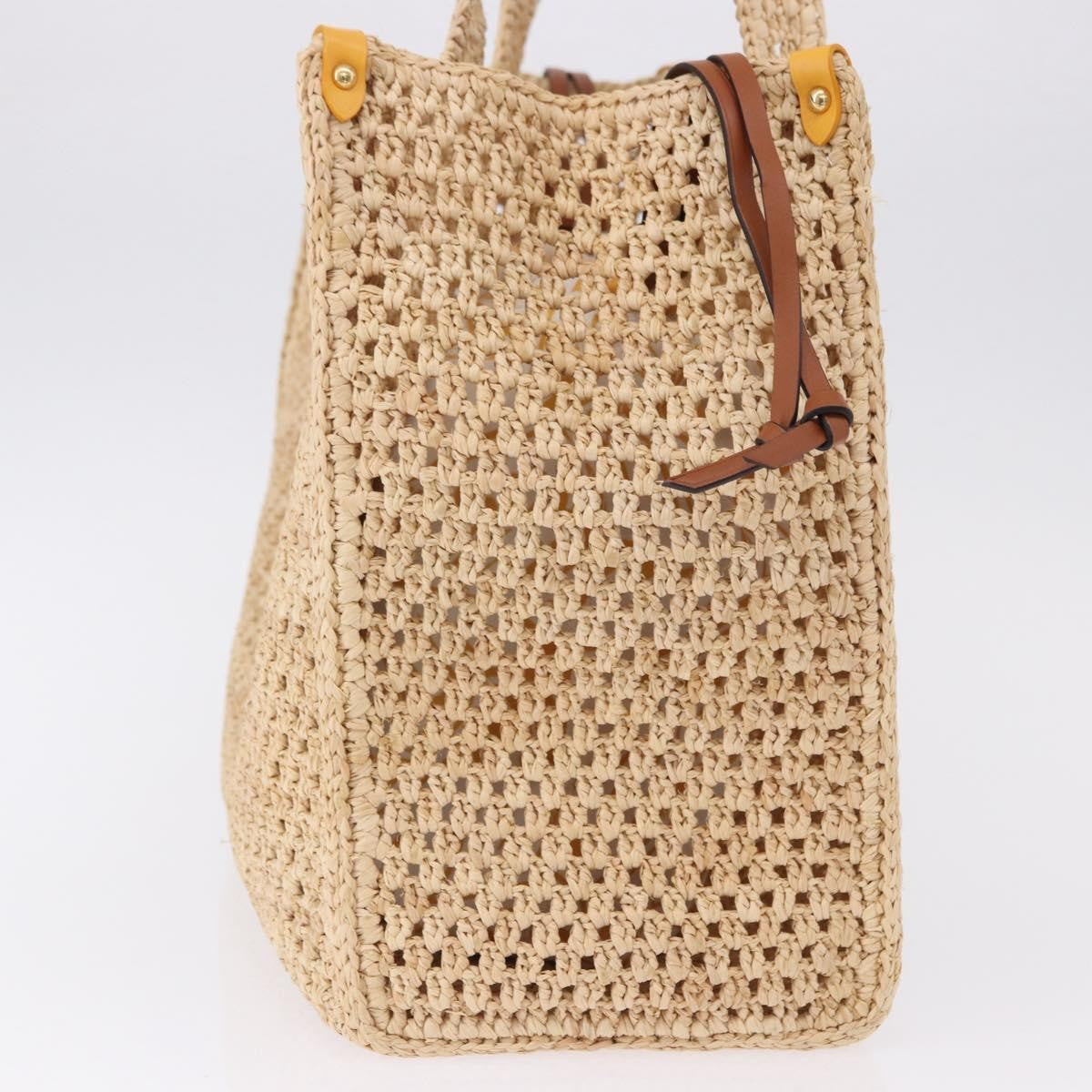 Louis Vuitton Onthego Tote By The Pool Crochet Raffia Beige Wicker Tote Bag Bag (Pre-Owned)