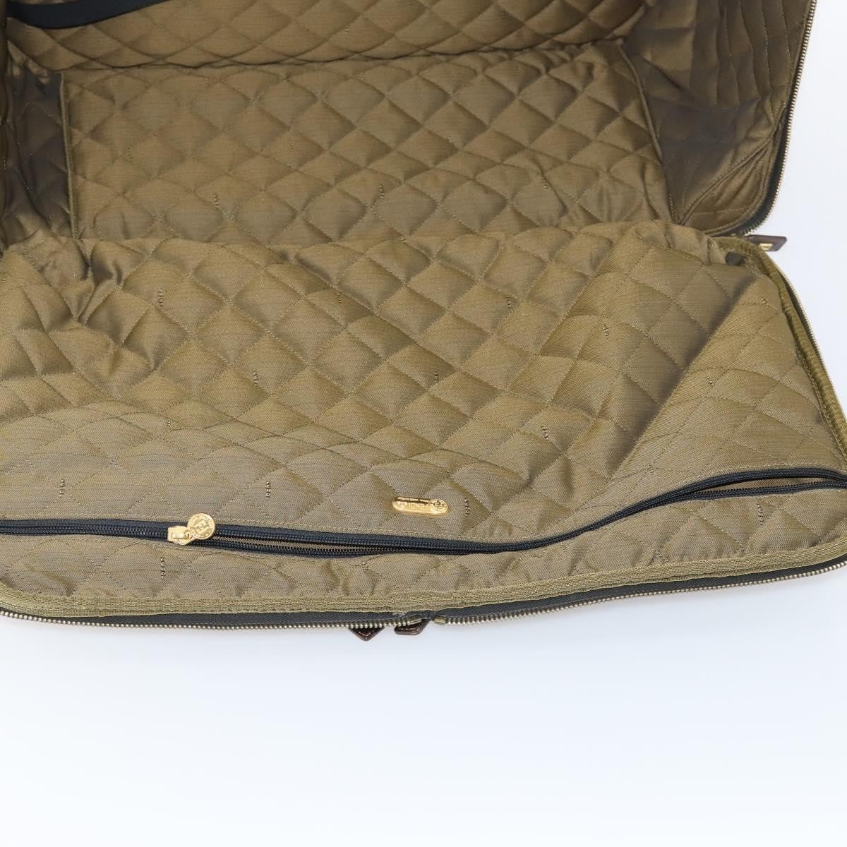 Fendi Vintage Rolling Suitcase Zucca Canvas Brown Canvas Travel Bag Bag (Pre-Owned)