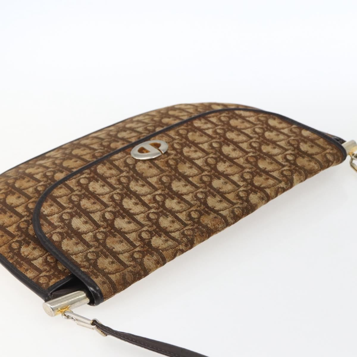 Christian Dior Vintage Trotter Canvas Brown Canvas Shoulder Bag Bag (Pre-Owned)