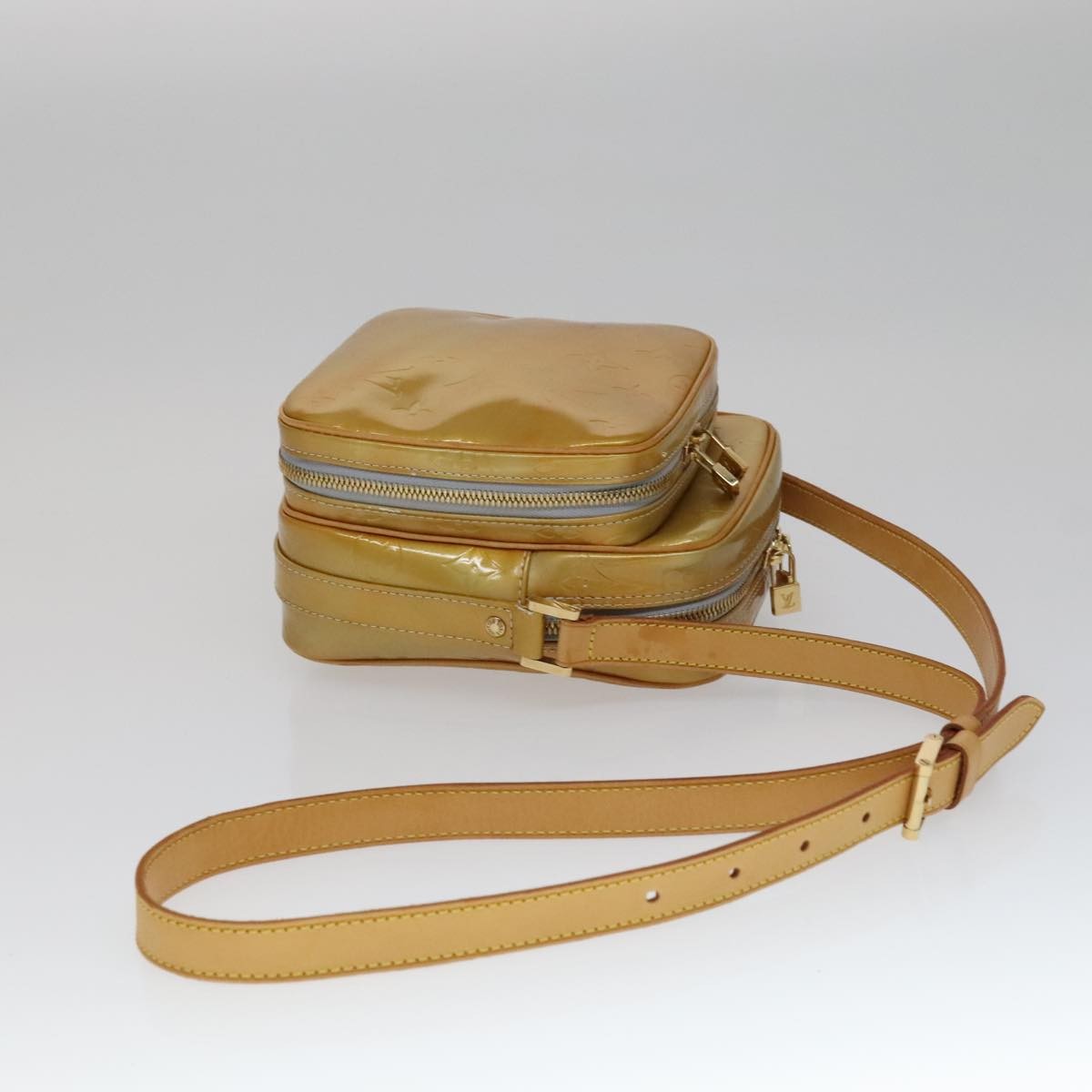 Louis Vuitton Wooster Monogram Vernis Yellow Patent_Leather Bag (Pre-Owned)