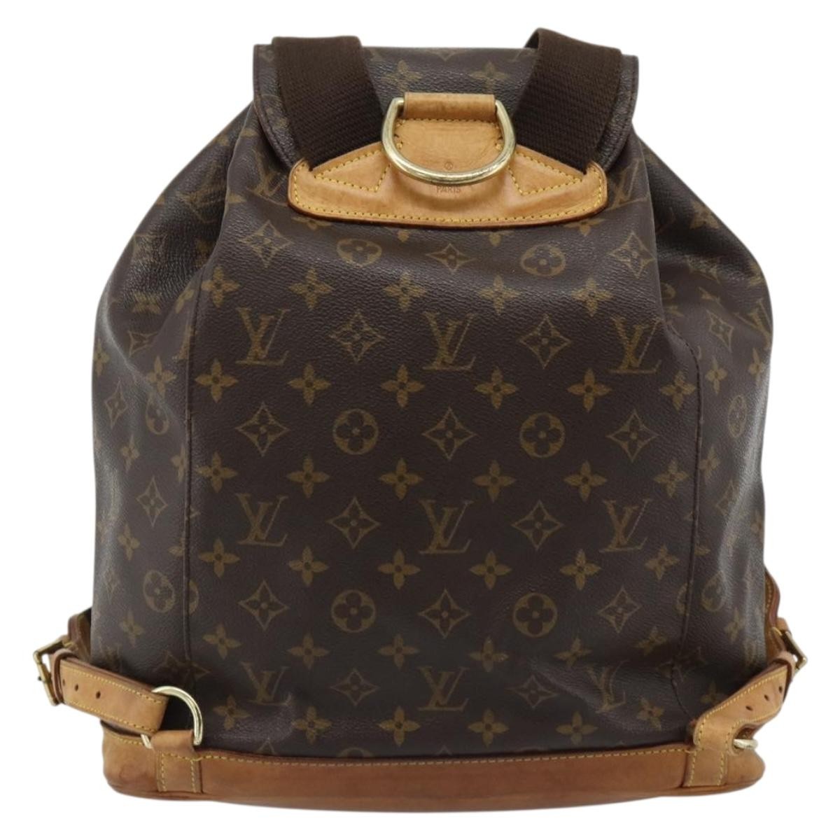 Louis Vuitton Vintage Montsouris Monogram Canvas Brown Canvas Backpack Bag (Pre-Owned)