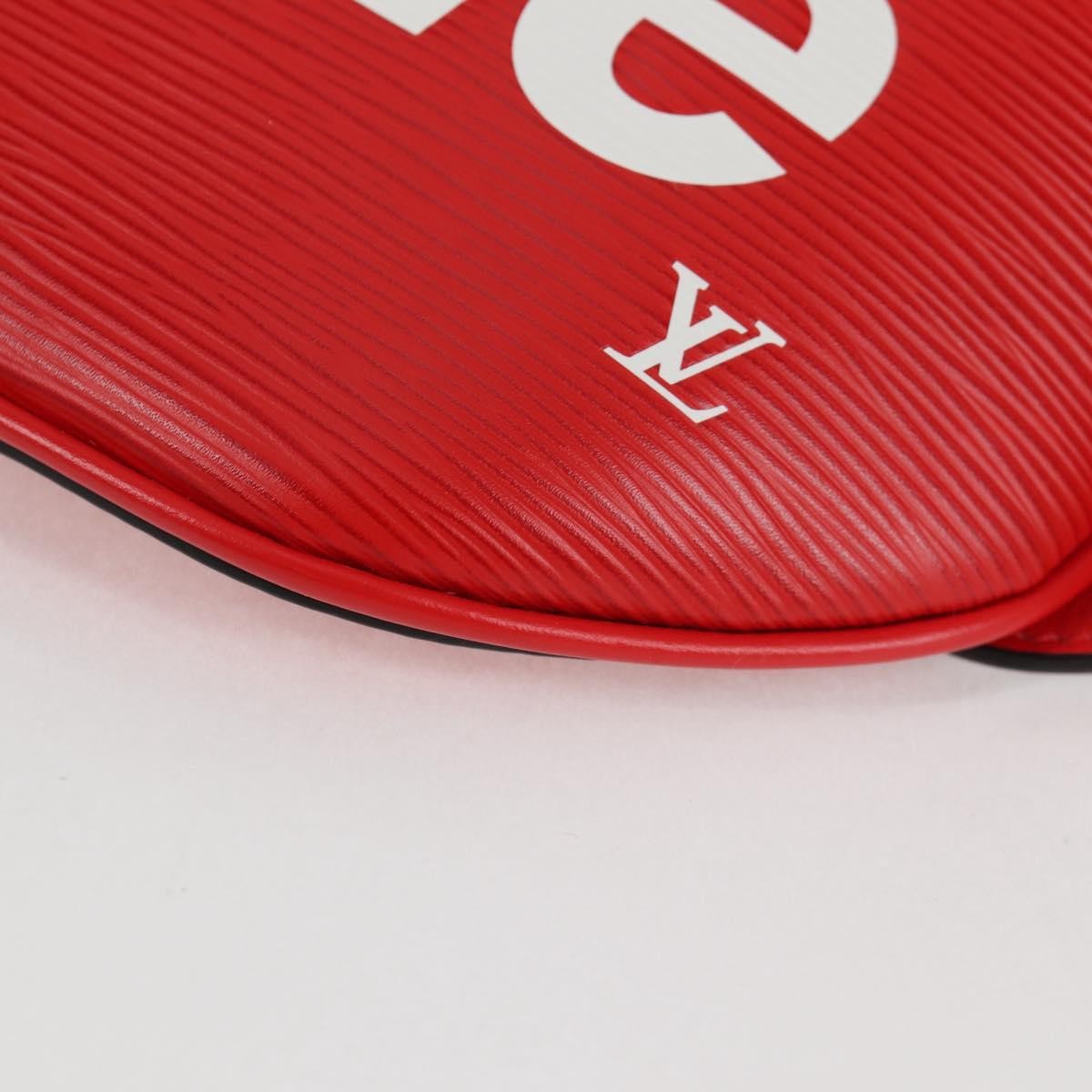 Louis Vuitton Louis Vuitton X Supreme Waist Epi Leather Red Leather Clutche & Pouche Bag (Pre-Owned)