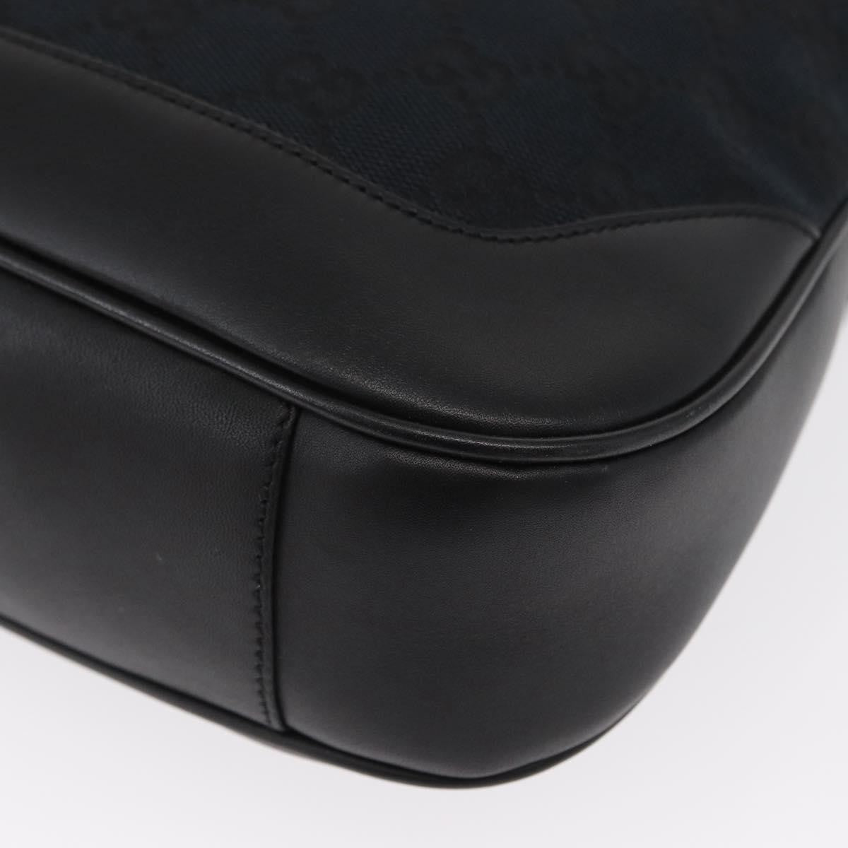 Gucci Diana Bamboo Gg Canvas Black Canvas Shoulder Bag Bag (Pre-Owned)