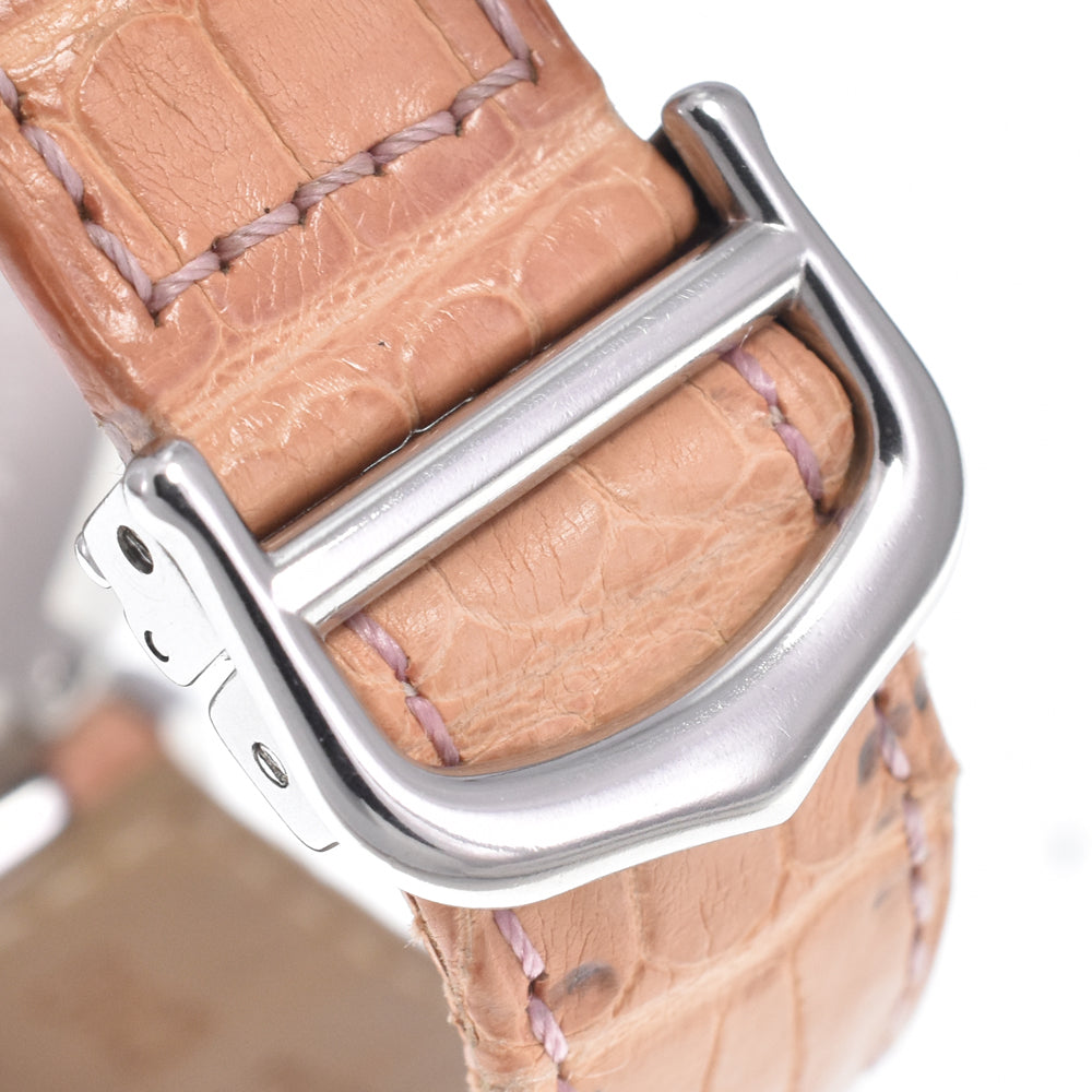 Cartier Pasha C Automatic Leather And Steel Watch (Pre-Owned)