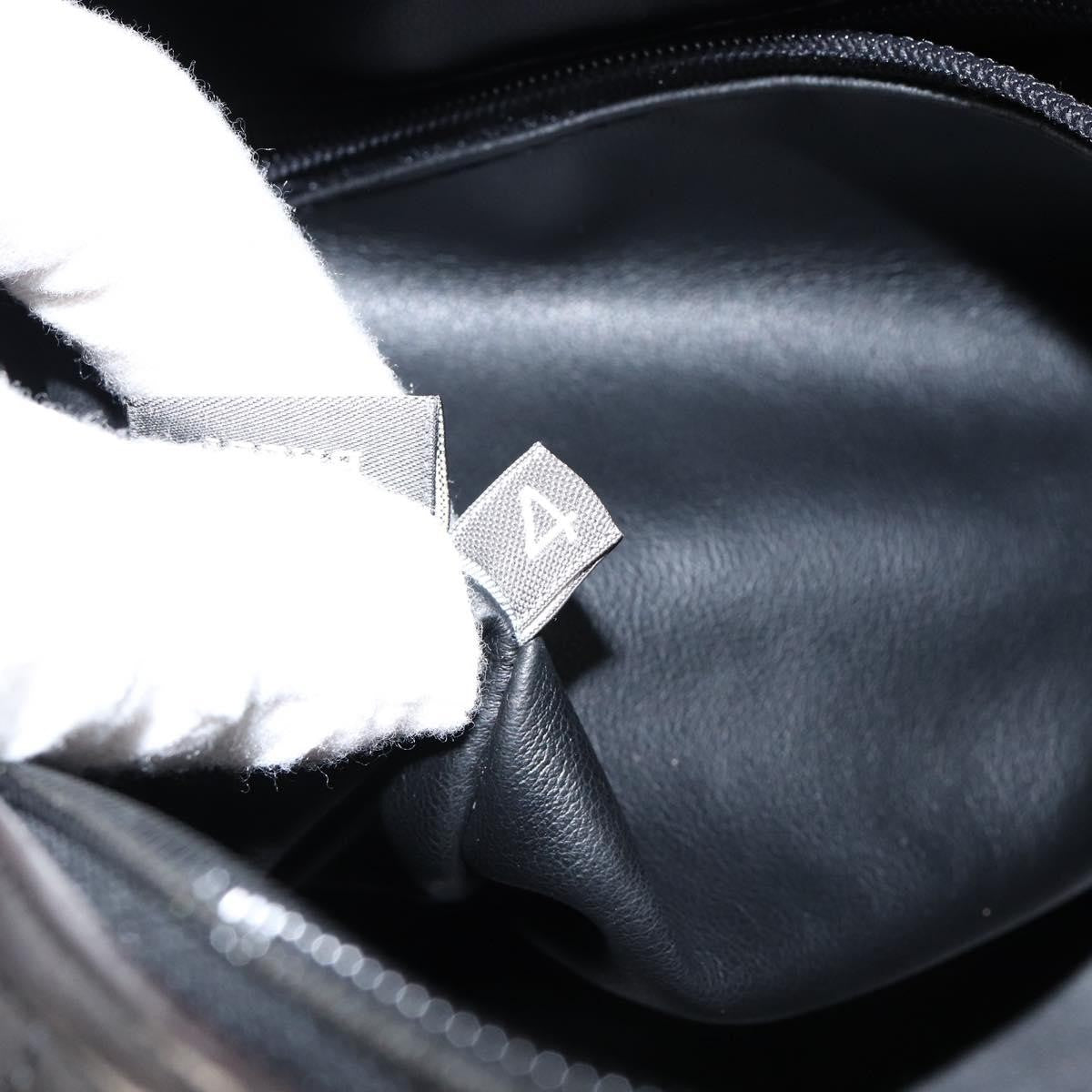 Bally Vintage Quilted Leather Black Leather Handbag (Pre-Owned)