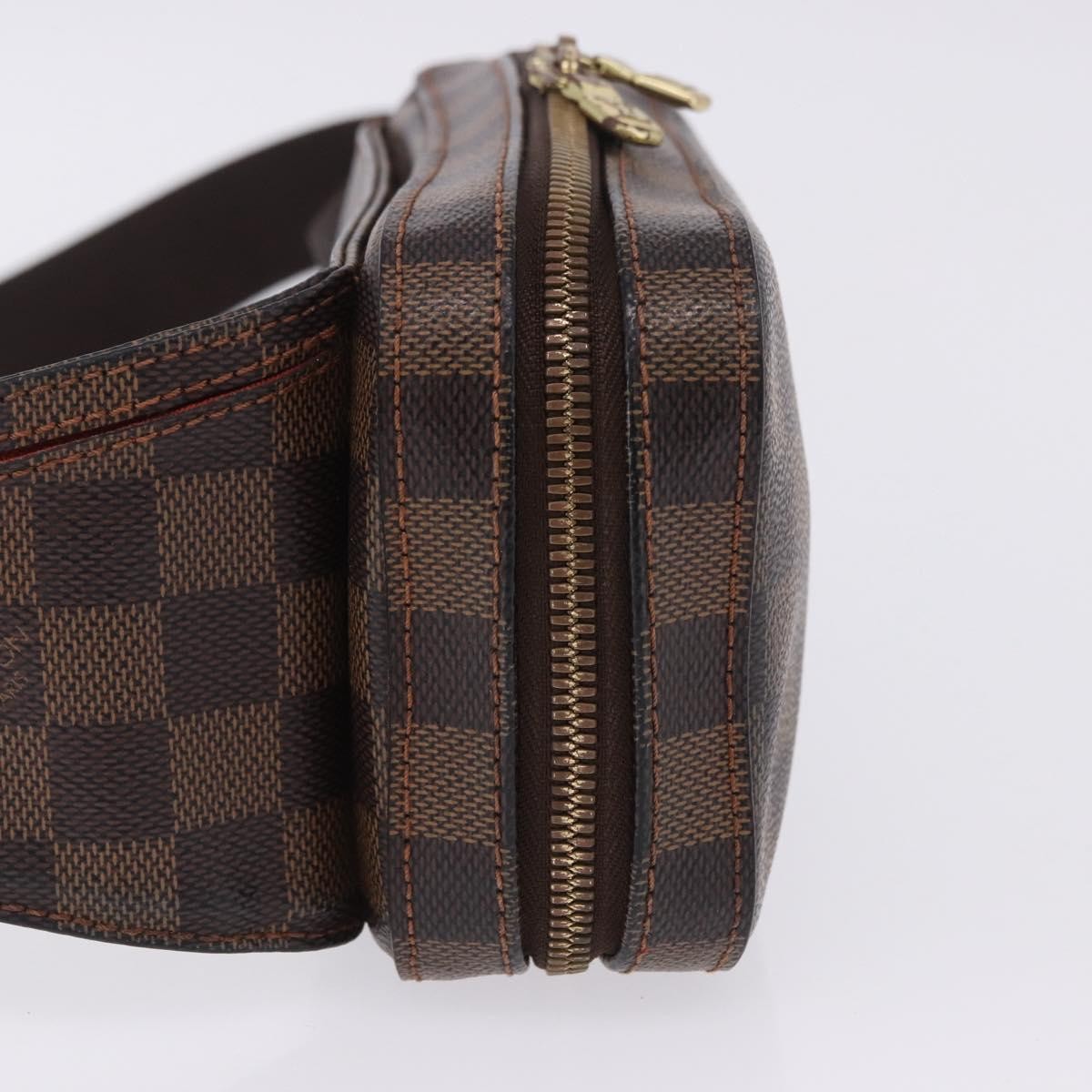 Louis Vuitton Geronimos Waist Damier Ebene Brown Canvas Shoulder Bag Bag (Pre-Owned)