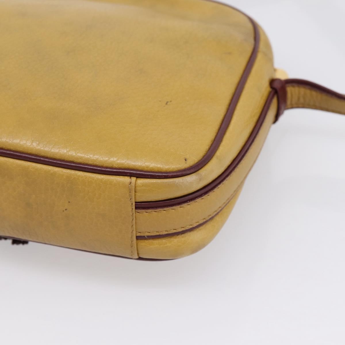 Cartier Tasseled Must De Cartier Leather Beige Leather Shoulder Bag Bag (Pre-Owned)