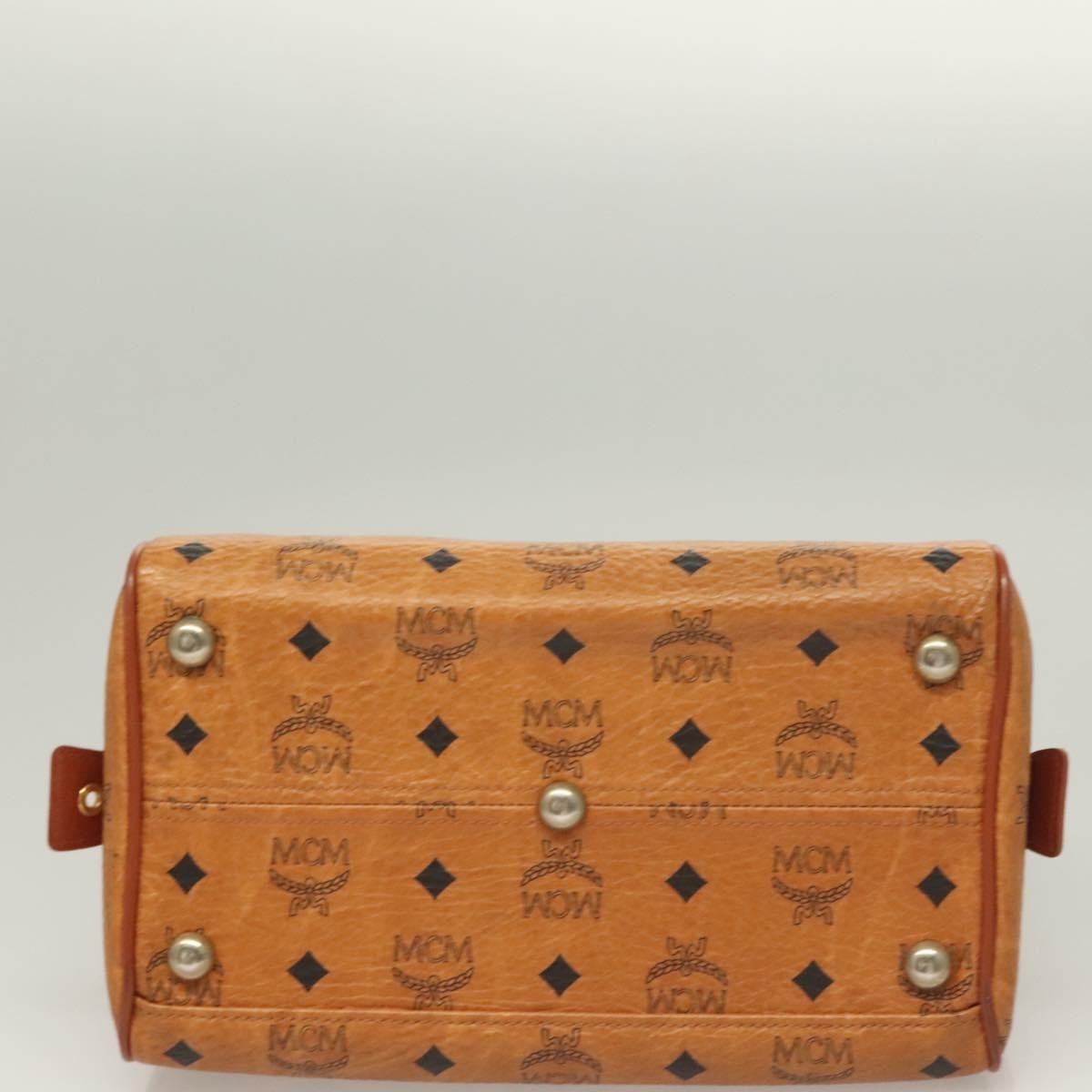 MCM Visetos Canvas And Leather Brown Canvas Bag (Pre-Owned)