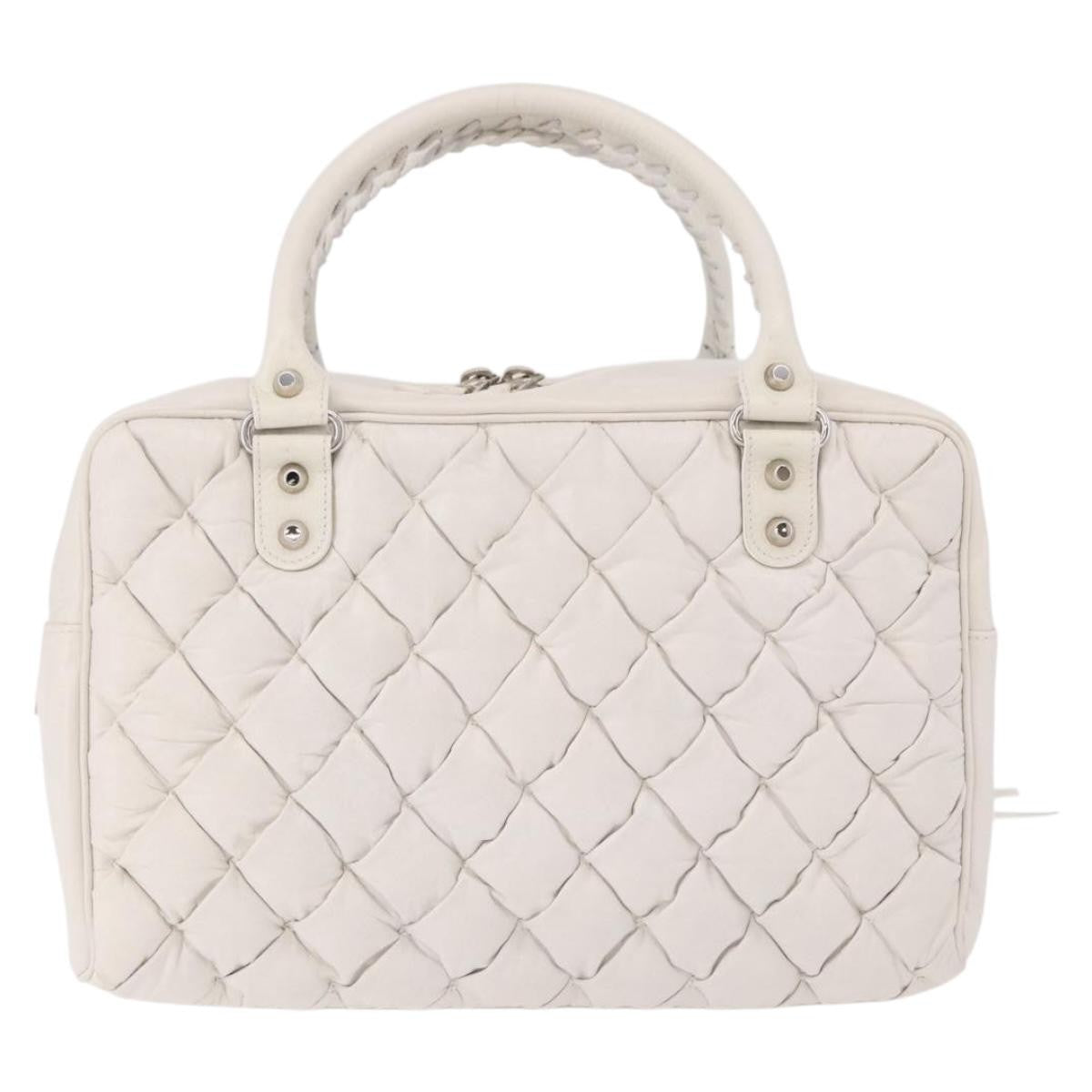 Balenciaga Matelasse Leather White Leather Handbag (Pre-Owned)