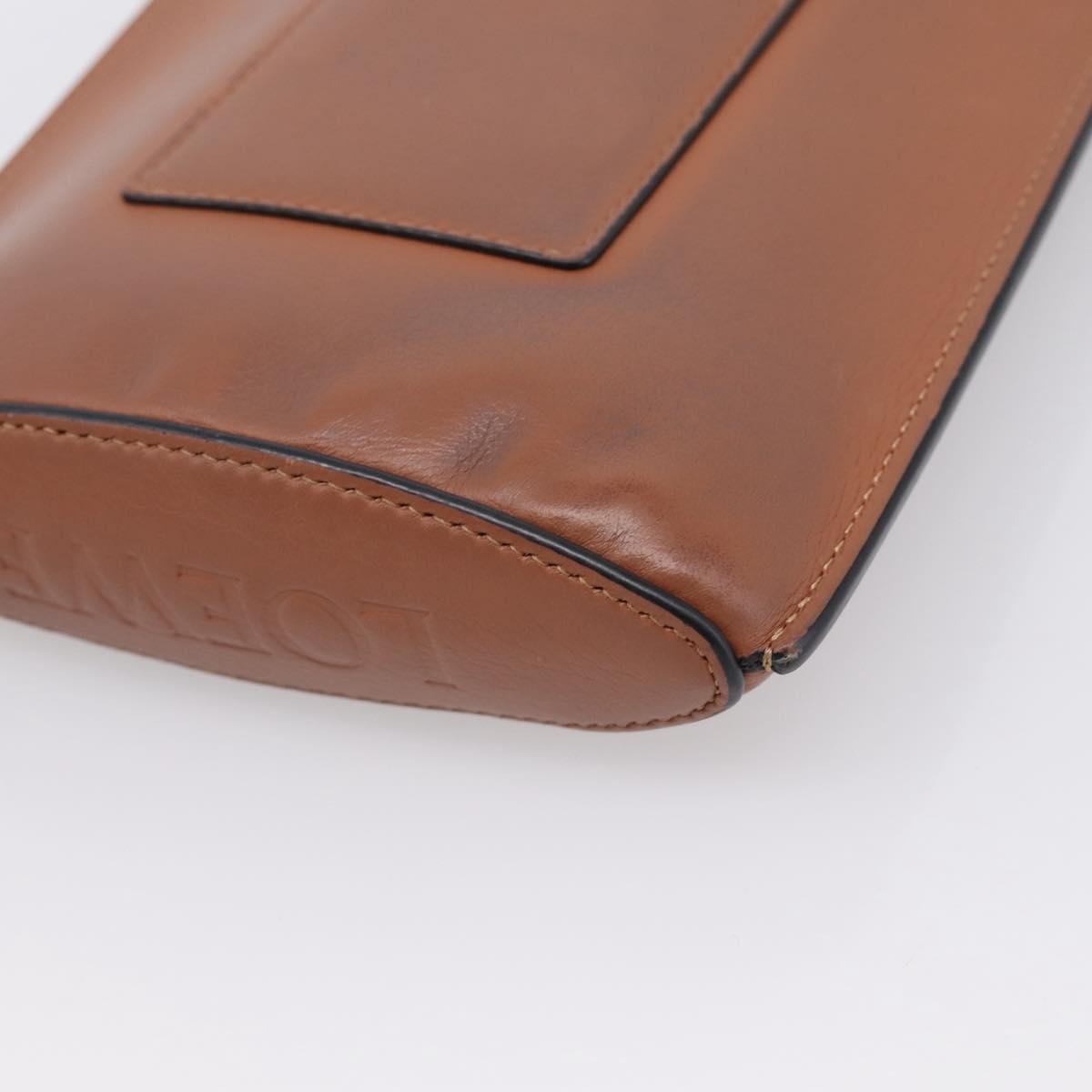 Loewe Dice Pocket Leather Brown Leather Crossbody Bag Bag (Pre-Owned)