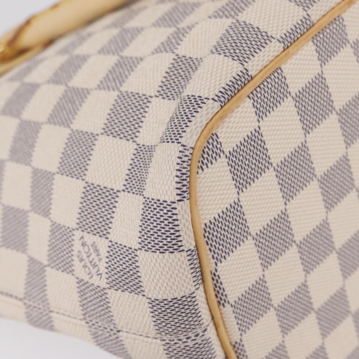 Louis Vuitton Saleya Damier White Canvas Handbag (Pre-Owned)