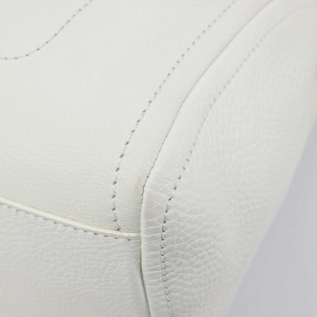 Celine Handbag Leather White Leather Handbag (Pre-Owned)