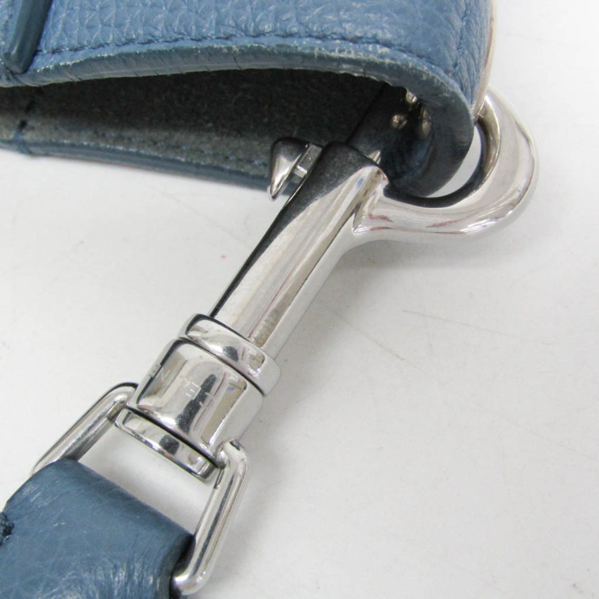 Celine Sangle Seau Calfskin Blue Leather Shoulder Bag Bag (Pre-Owned)