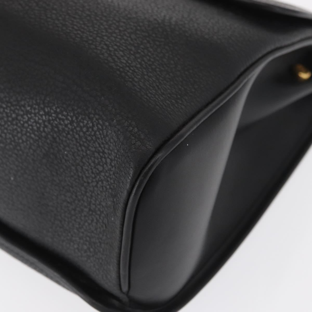 Gucci Vintage Leather Black Leather Handbag (Pre-Owned)