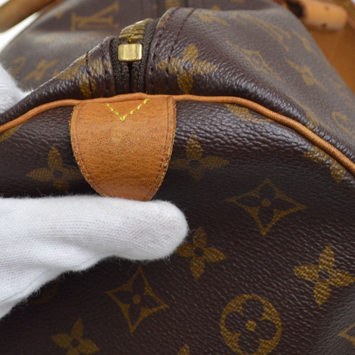 Louis Vuitton Keepall Monogram Multicolor Brown Canvas Travel Bag Bag (Pre-Owned)
