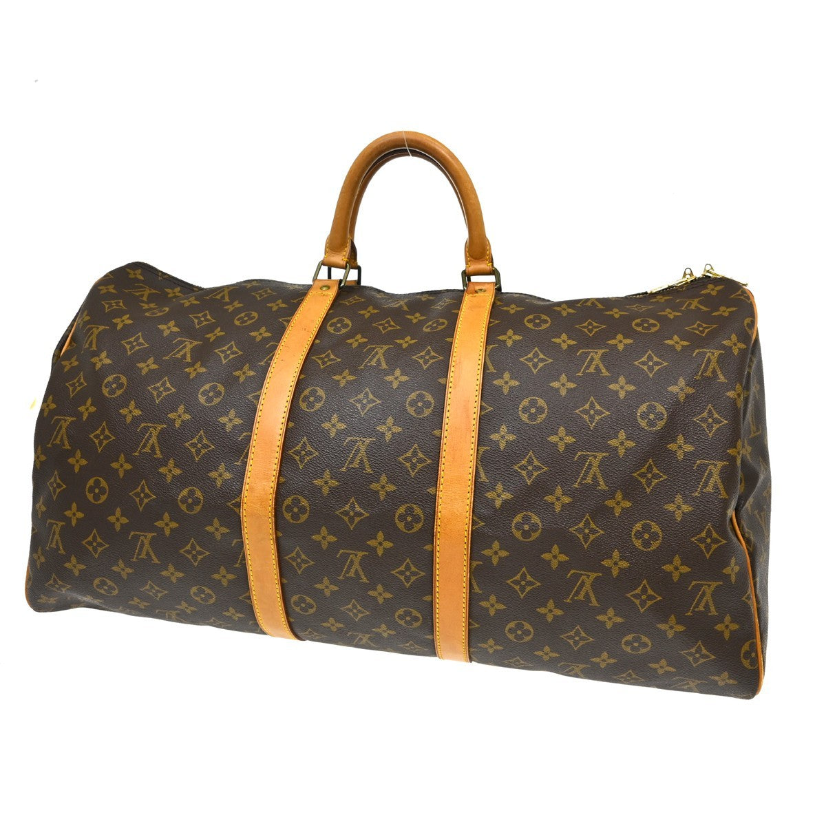 Louis Vuitton Keepall Monogram Canvas Brown Canvas Travel Bag Bag (Pre-Owned)