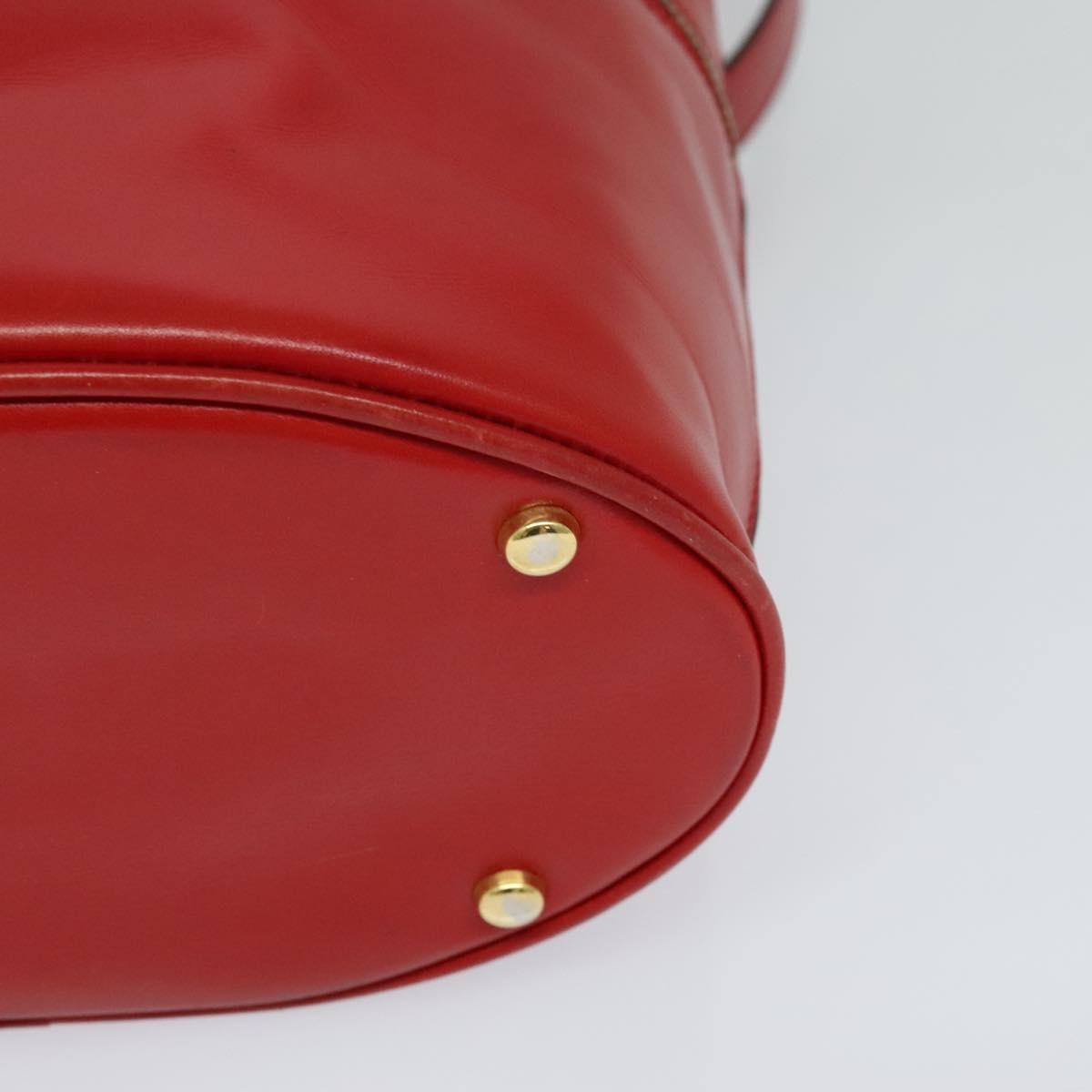 Celine Vanity Leather Red Leather Shoulder Bag Bag (Pre-Owned)