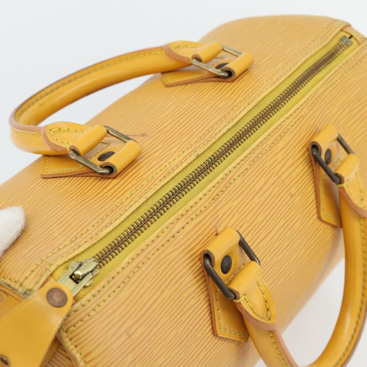 Louis Vuitton Speedy Epi Leather Yellow Leather Handbag (Pre-Owned)