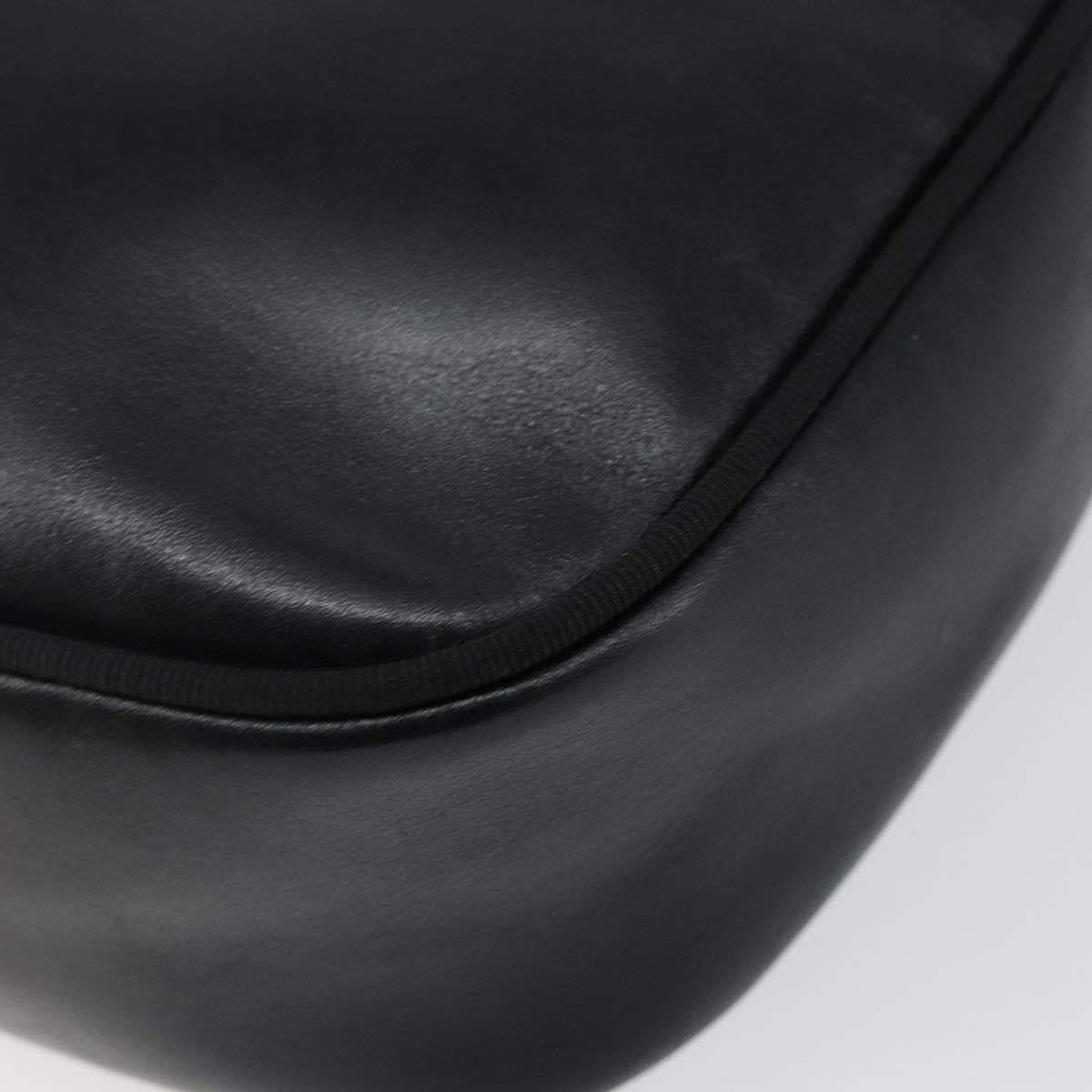 Salvatore Ferragamo Vala Leather Black Leather Shoulder Bag Bag (Pre-Owned)