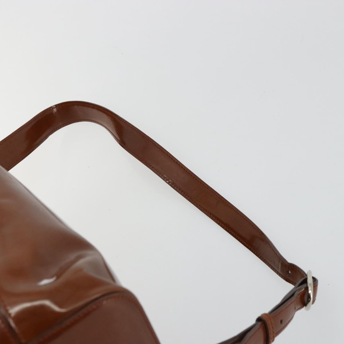 Cartier Panthère Shoulder Patent Leather Brown Patent_Leather Shoulder Bag Bag (Pre-Owned)