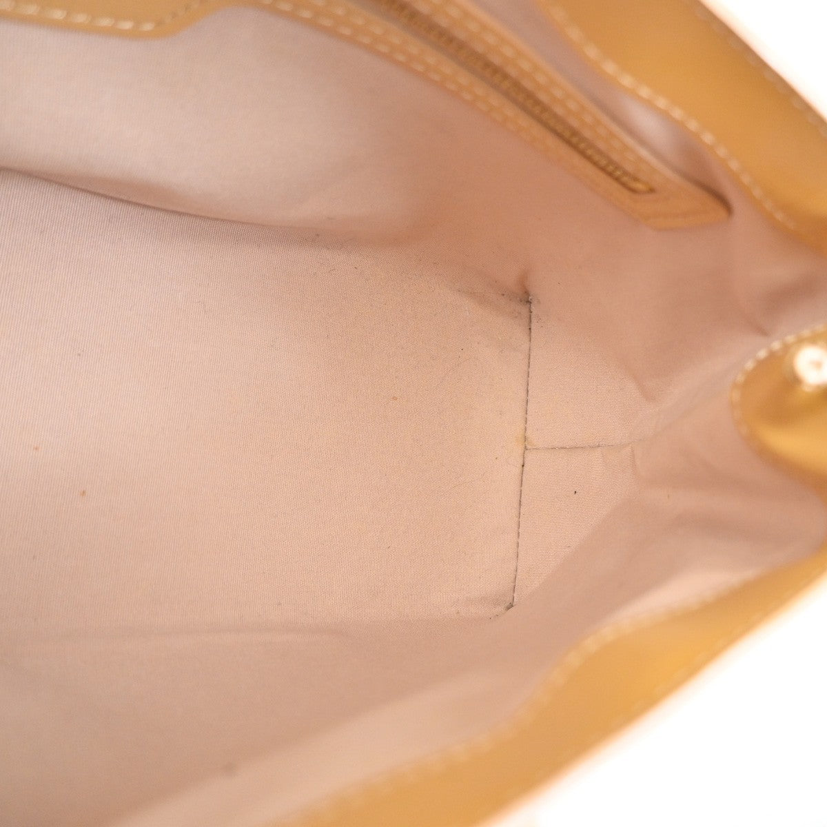 Louis Vuitton Wilshire Monogram Vernis Beige Patent_Leather Handbag (Pre-Owned)