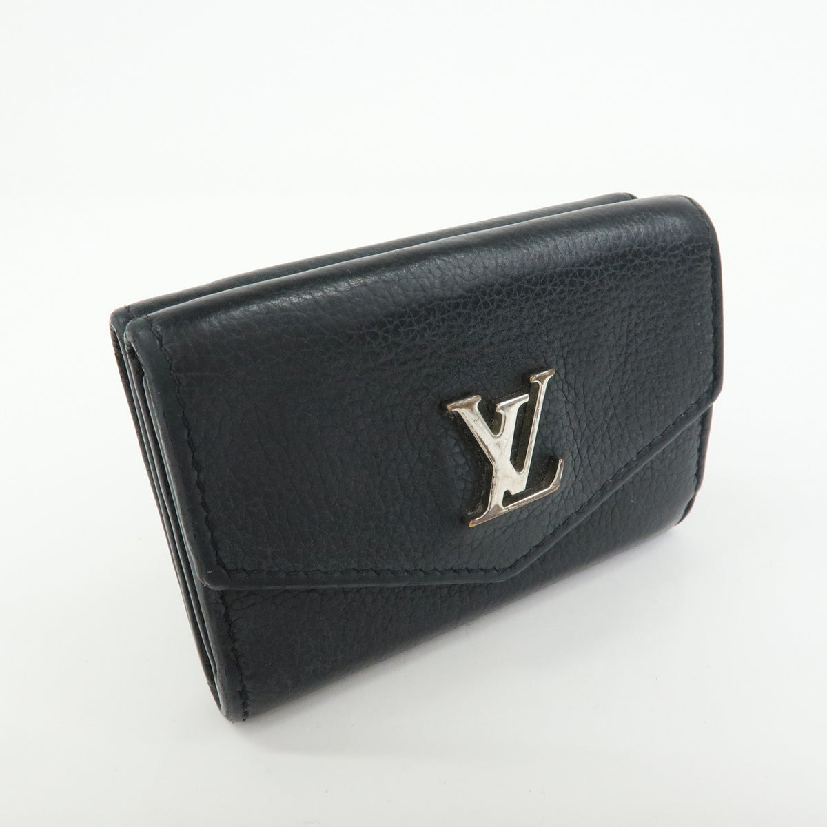 Louis Vuitton Lockmini Leather Black Leather Wallets Accessory (Pre-Owned)
