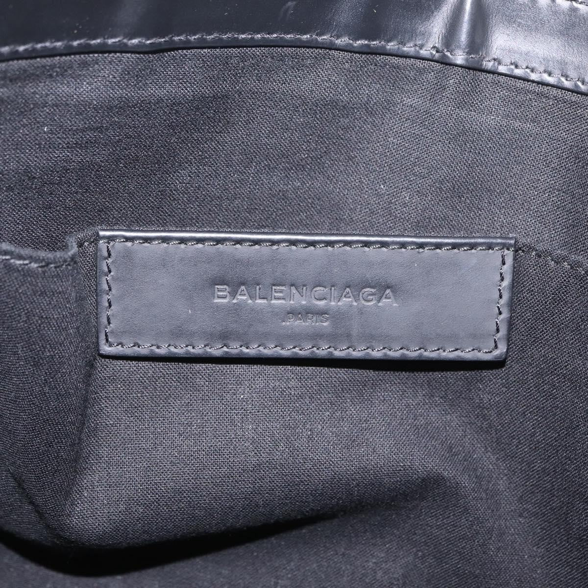 Balenciaga Navy Zip Canvas And Leather Black Canvas Clutche & Pouche Bag (Pre-Owned)