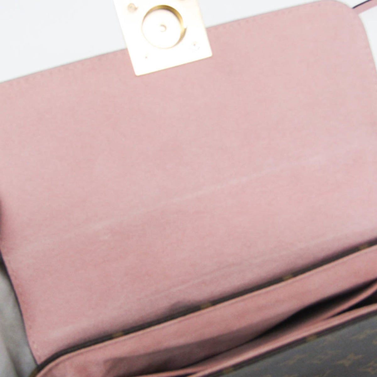 Louis Vuitton Locky Monogram Canvas With Leather Brown Canvas Handbag (Pre-Owned)