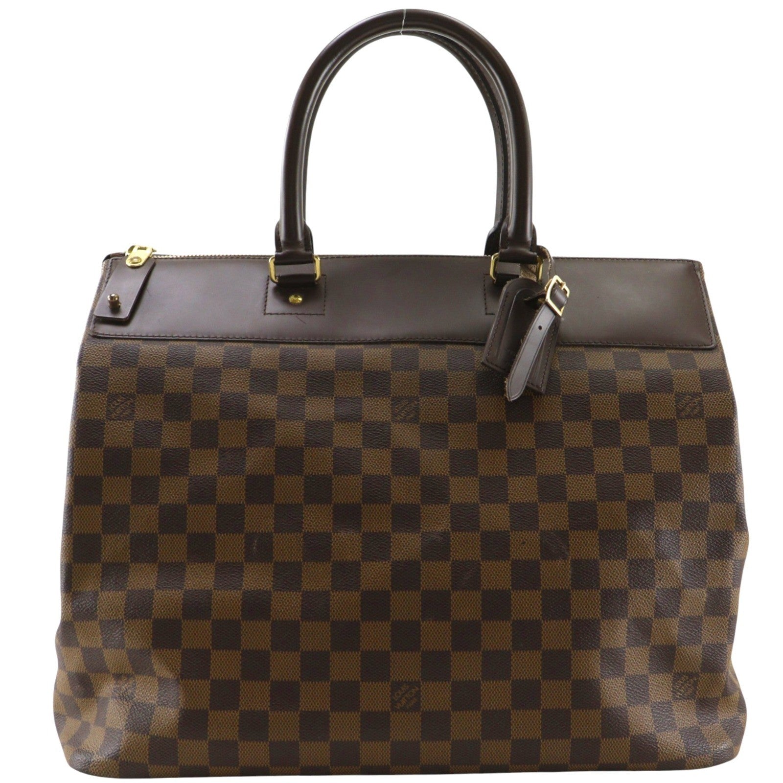 Louis Vuitton Greenwich Damier Ebene Brown Canvas Handbag (Pre-Owned)