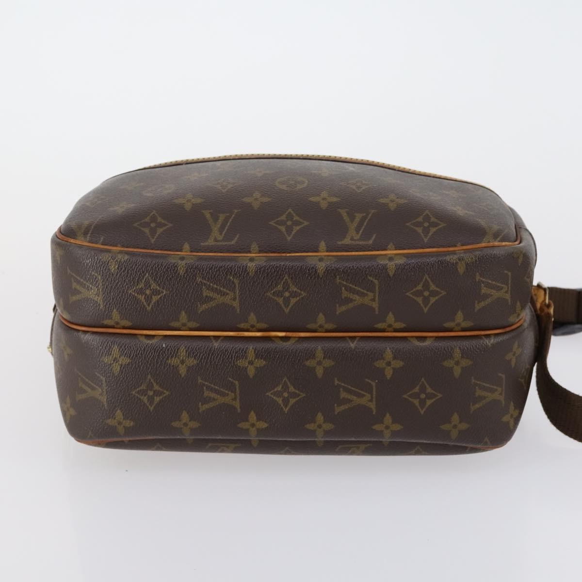 Louis Vuitton Reporter Monogram Canvas Brown Canvas Shoulder Bag Bag (Pre-Owned)