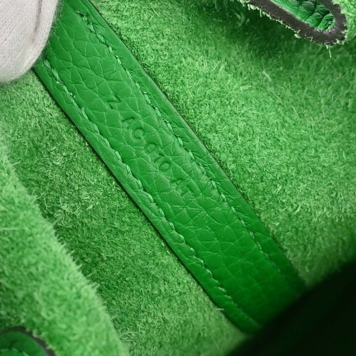 Hermes Picotin Lock Clemence Green Leather Handbag (Pre-Owned)