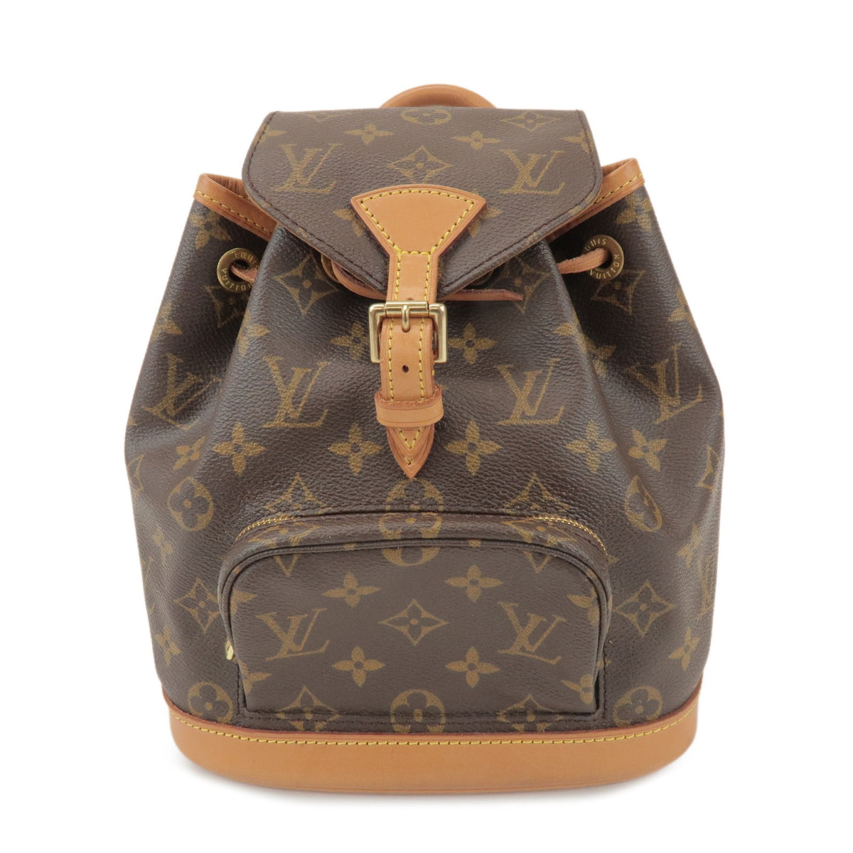 Louis Vuitton Vintage Montsouris Monogram Canvas Brown Canvas Backpack Bag (Pre-Owned)