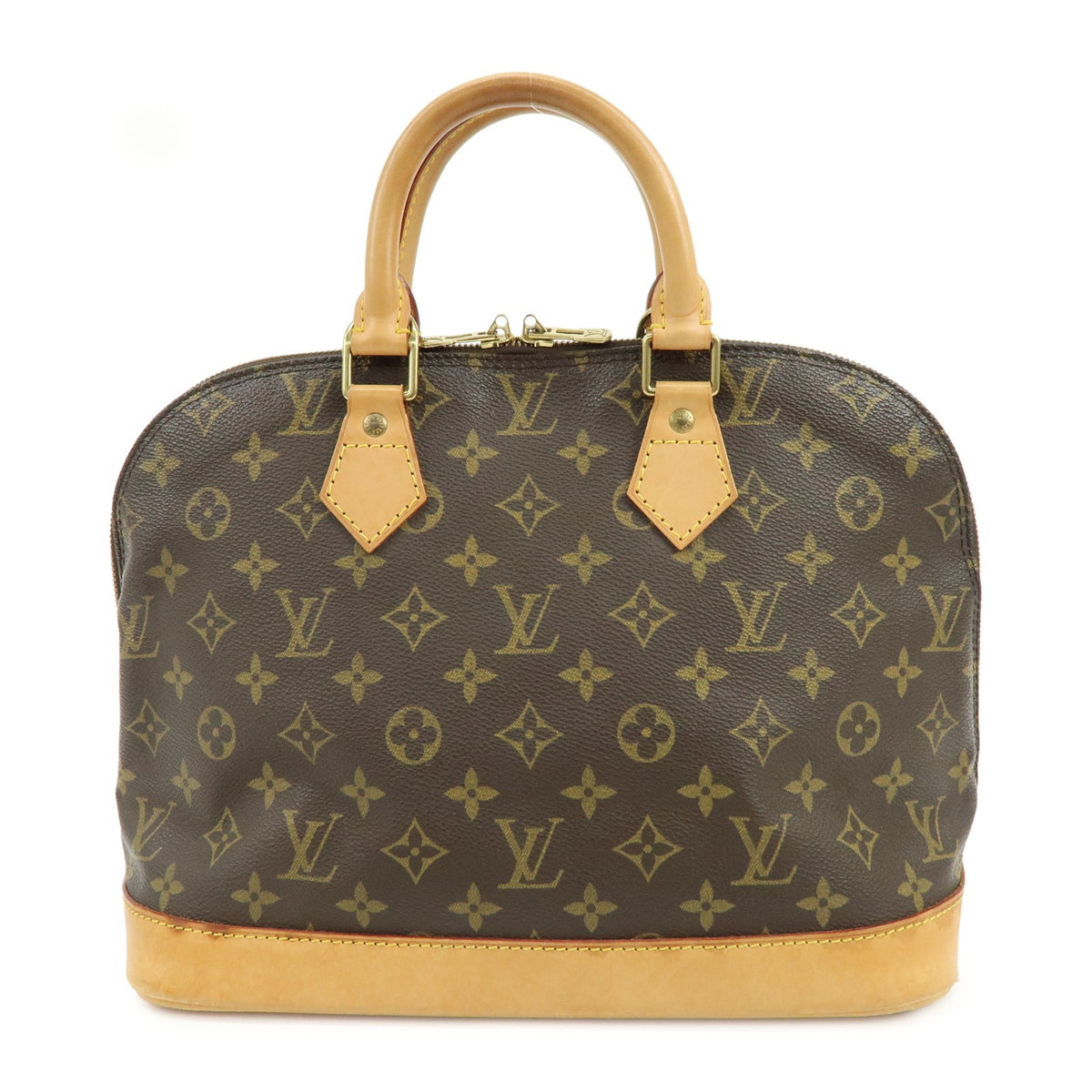 Louis Vuitton Alma Monogram Canvas Brown Canvas Handbag (Pre-Owned)