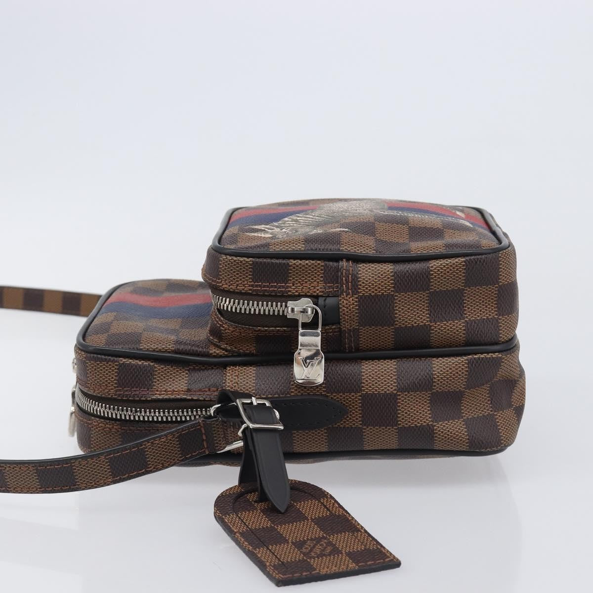 Louis Vuitton Amazone Limited Edition Chapman Savane Damier Brown Canvas Handbag (Pre-Owned)