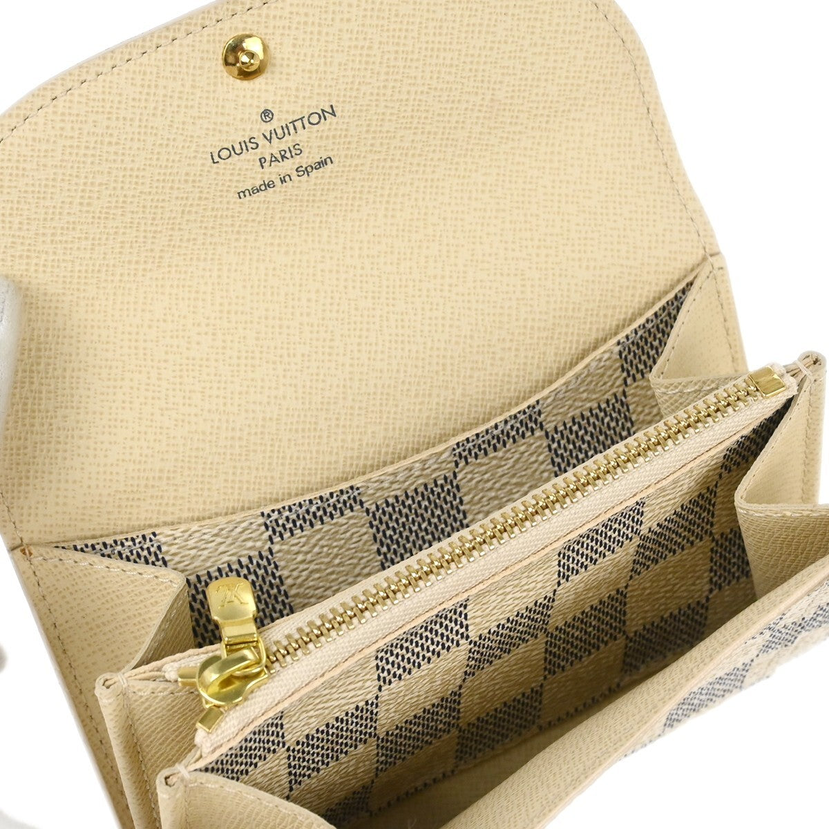 Louis Vuitton Solo Belt Damier Ebene White Canvas Shoulder Bag Bag (Pre-Owned)