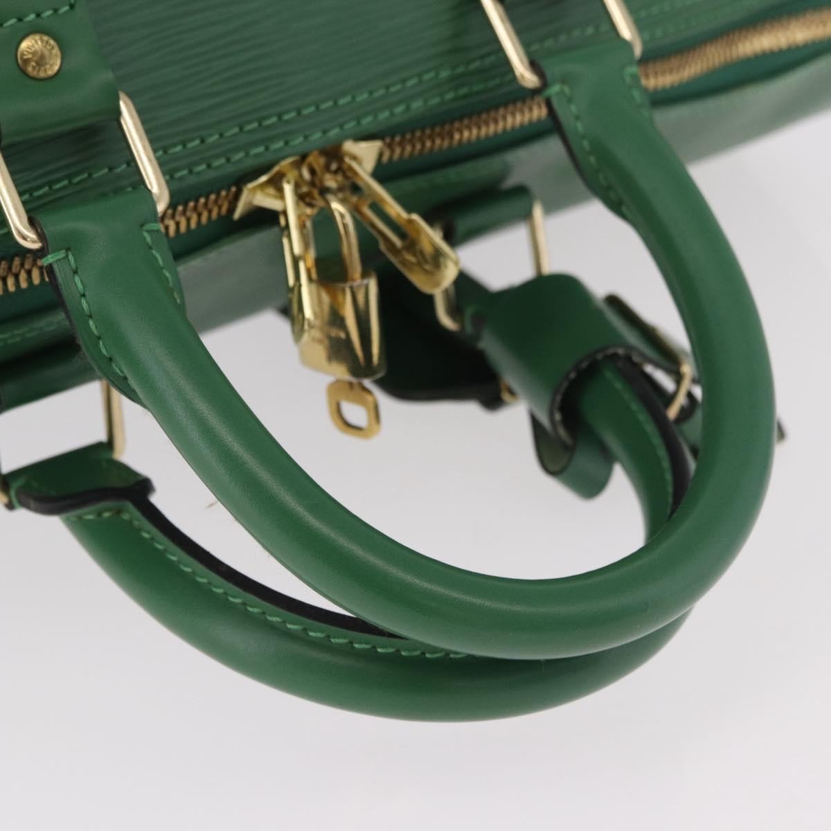 Louis Vuitton Keepall Epi Leather Green Leather Travel Bag Bag (Pre-Owned)