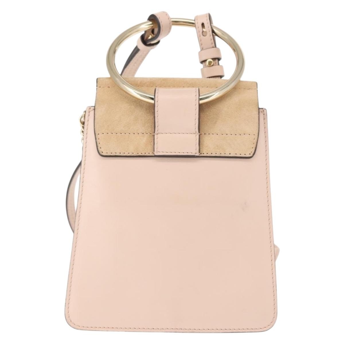 Chloe Faye Leather And Suede Pink Suede Bag (Pre-Owned)