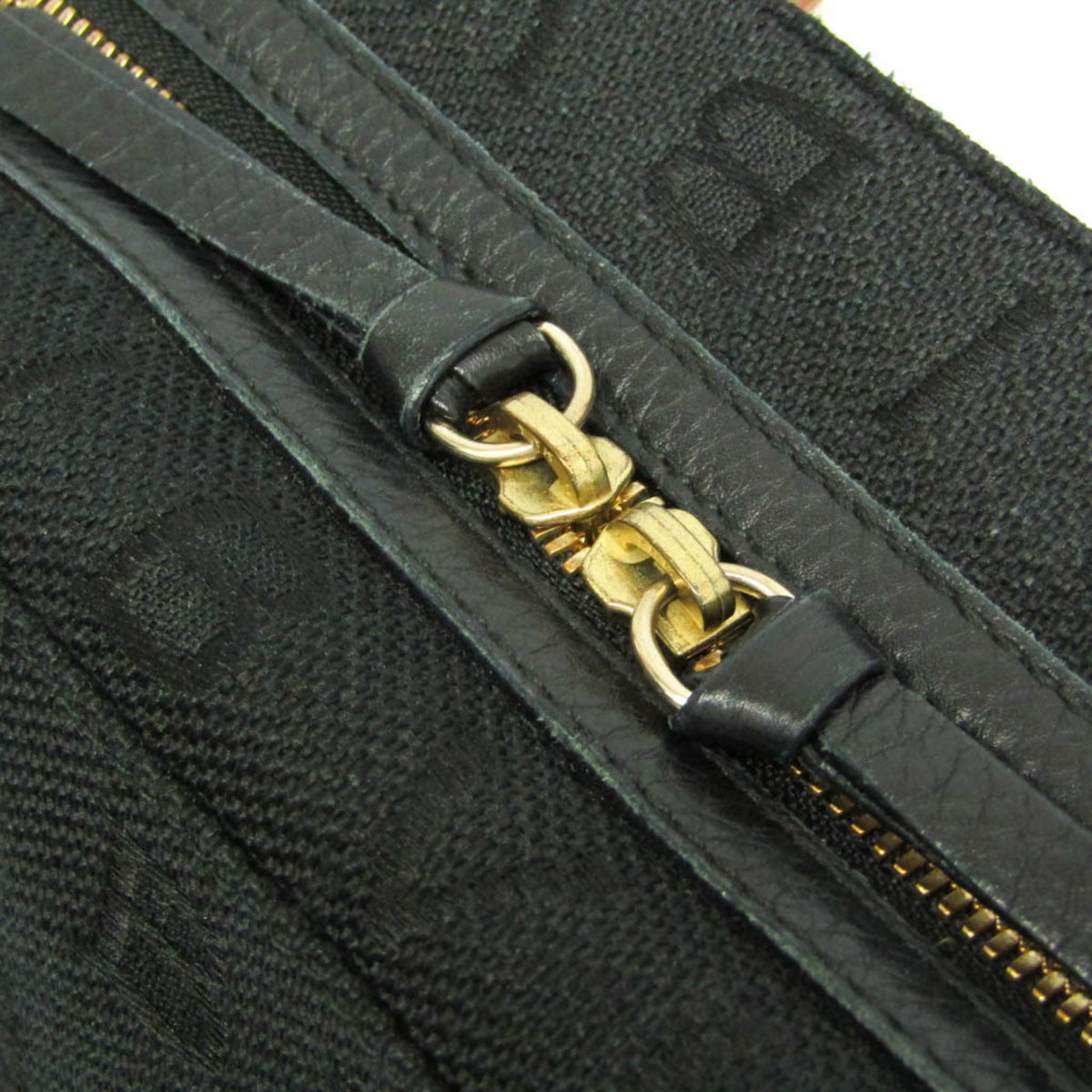 Bvlgari Logomania Canvas Black Canvas Handbag (Pre-Owned)