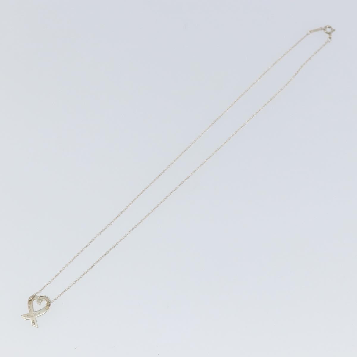 Tiffany & Co. Paloma Picasso Loving Heart Pendant Silver 925 Silver Silver Necklace Jewelry (Pre-Owned)