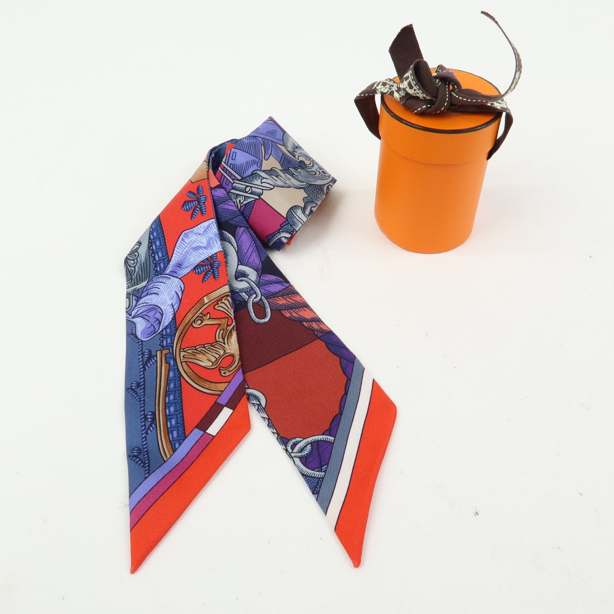 Hermes Twilly Scarf Silk Multicolour Silk Scarve & Shawl Accessory (Pre-Owned)
