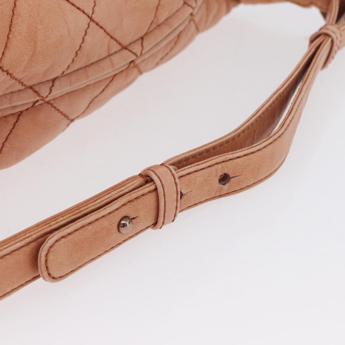 Chanel Cloudy Bundle Hobo Quilted Lambskin Orange Leather Shoulder Bag Bag (Pre-Owned)