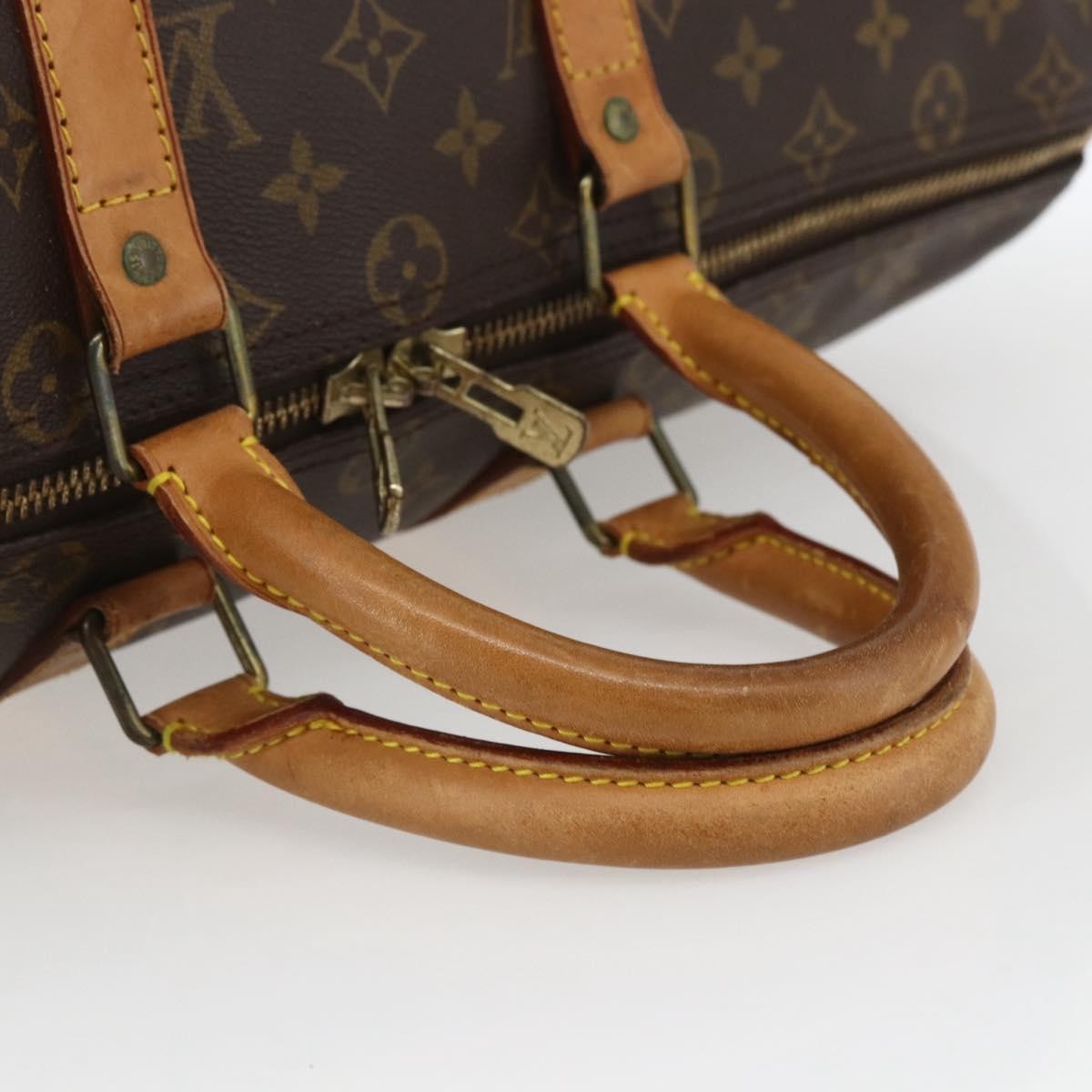 Louis Vuitton Keepall Monogram Canvas Brown Canvas Travel Bag Bag (Pre-Owned)